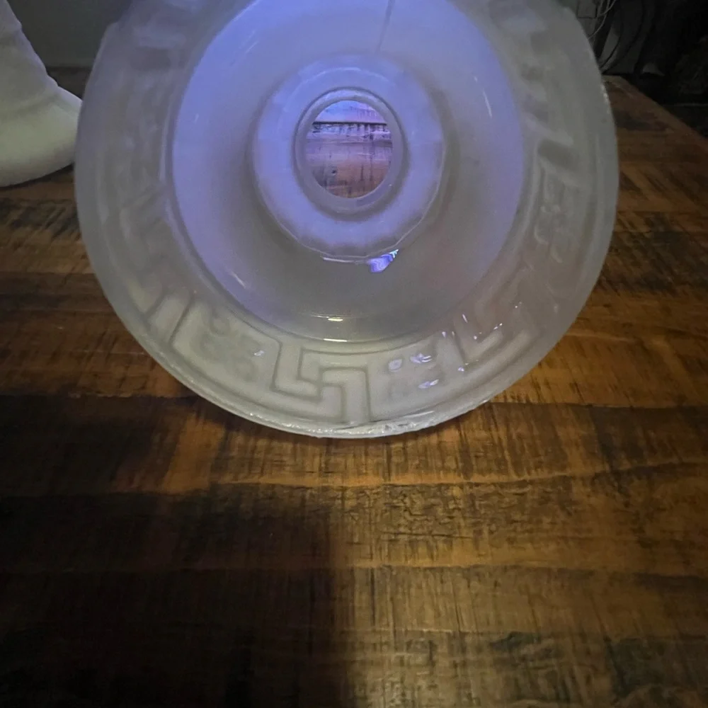 Antique Frosted Glass designs lamp shade/ Firm Price